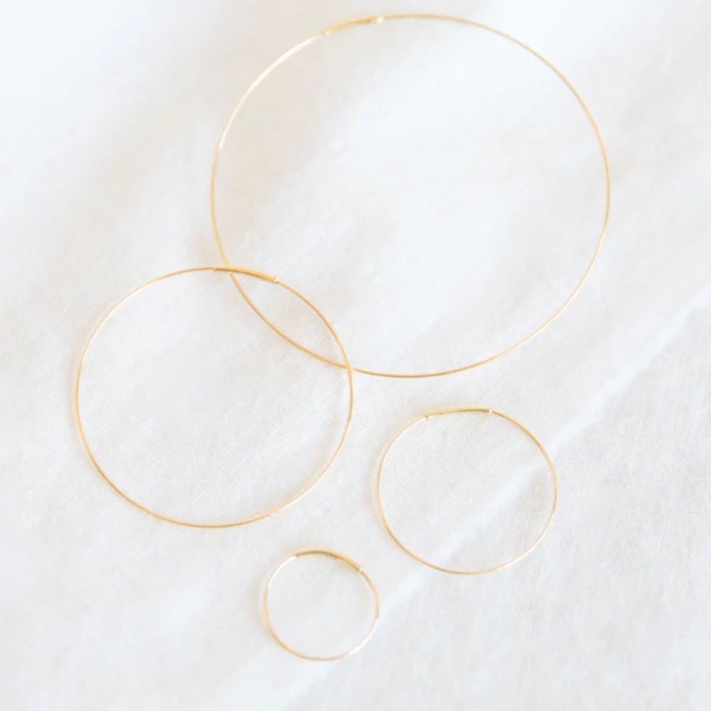 Kathleen Whitaker medium hoop earrings